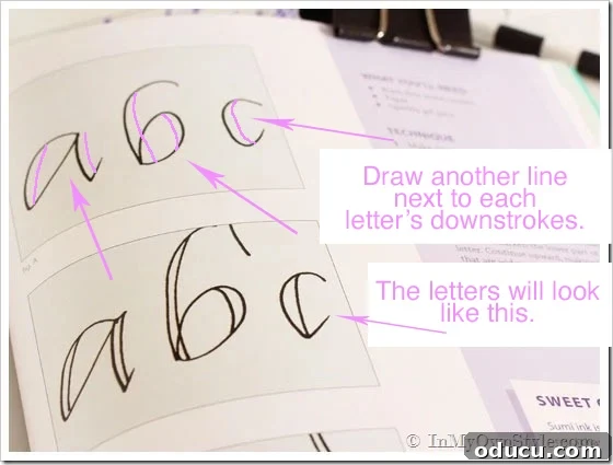 Lisa-Engelbrecht-Lettering how to handwrite using faux calligraphy