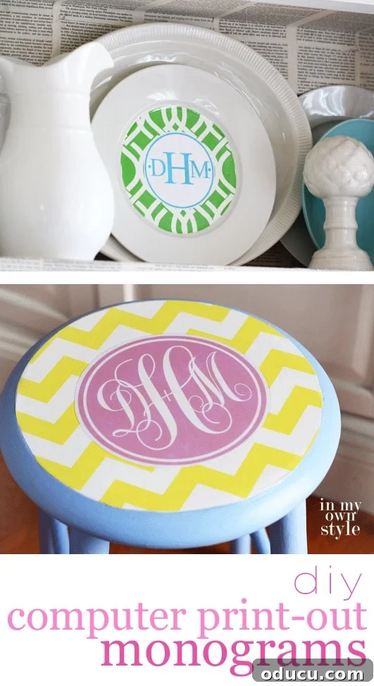 Monogram Magic Printable Decor and Gifts 2 Free Printable Monograms for Decorating