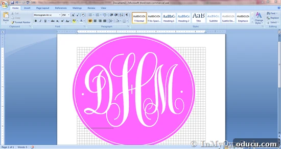 Design Personalized Monograms in Microsoft Word 2 How to create a monogram in Microsoft Word