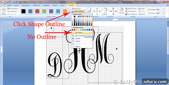 Printable Monograms Printable Monograms using Microsoft Word