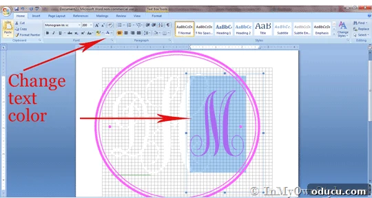 How to make a monogram on a computer How to make a monogram on a computer