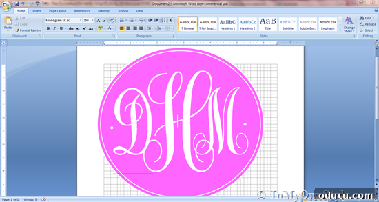 Monogram tutorial Mongram tutorial