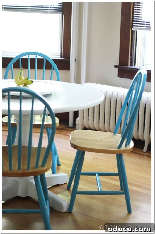 Kitchen Decor Inspiration A kitchen scene featuring a chair and table, hinting at a decorating project.