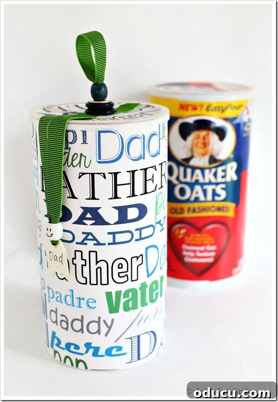 Free Printable Father's Day Gift Wrap Design for DIY Gift Box