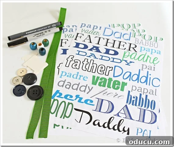 Father's-Day-gift-Wrap-Idea-using-Free-printable-giftwrap Creative Father's Day Gift Wrap Idea Using Free Printable Designs