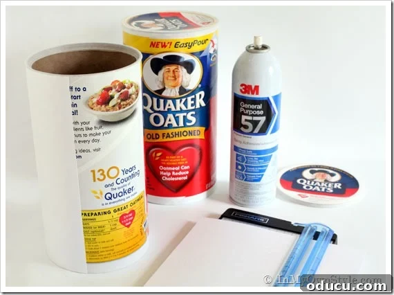 Father's-Day-Gift Creative Ideas on How to Reuse and Repurpose an Oatmeal Container