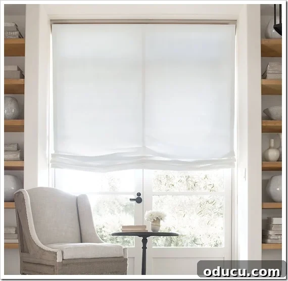 Achieve the Restoration Hardware relaxed Roman shade look on a budget with this no-sew DIY. Restoration Hardware inspired relaxed Roman shades