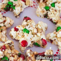 Festive Star Popcorn Cakes 9 a tray of Christmas popcorn cake stars