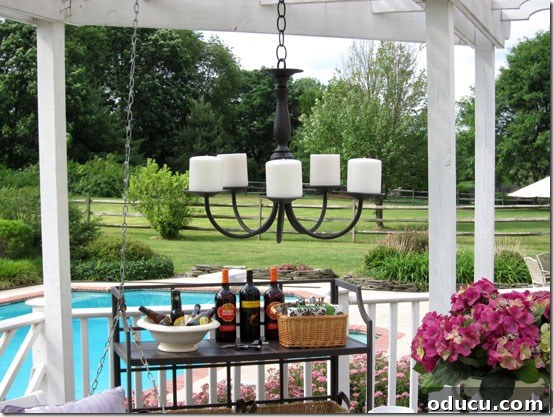 Outside Chandelier Pottery-Barn-Knock-Off- Outside Chandelier
