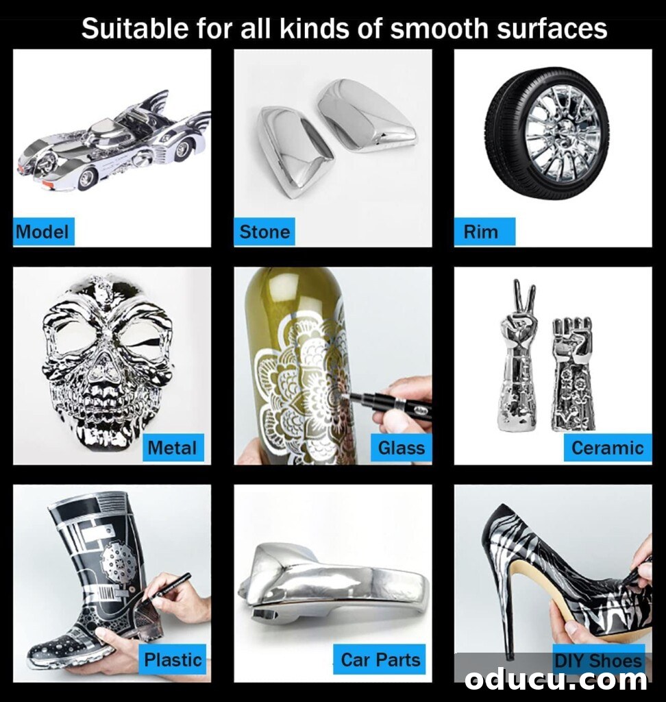 how to paint things to look like shiny silver chrome