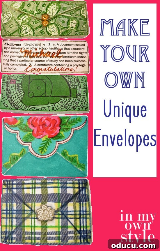Bespoke Gift Envelopes 2 DIY: Embellished Paper Envelopes to use to give gift cards and money gifts