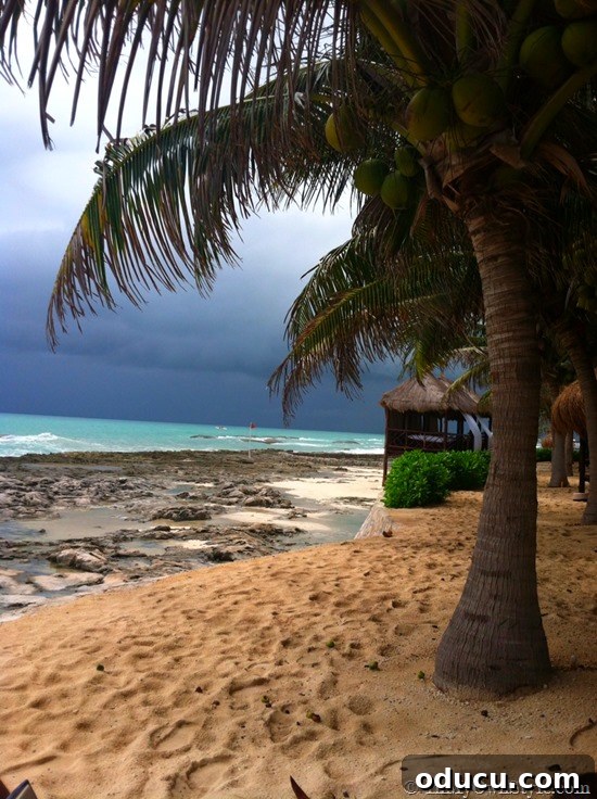 Breathtaking Beach at El Dorado Casitas Royale Idyllic beach scene at El Dorado Casitas Royale, a perfect tropical destination for relaxation and luxury.