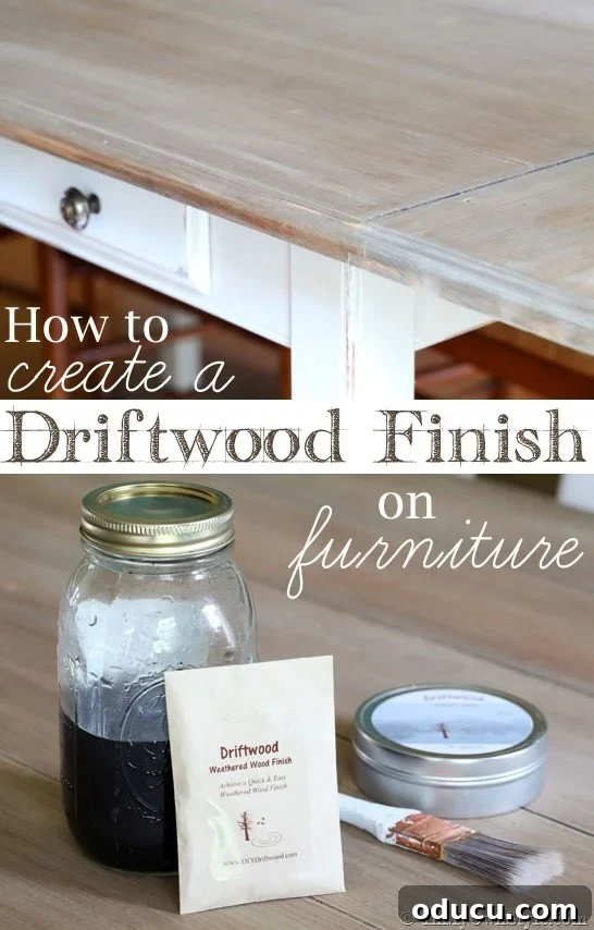 How to Create a Weathered Driftwood Finish on Wood Furniture