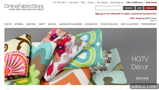 Online Fabric Store Online Fabric Store for DIY Home Decor Projects