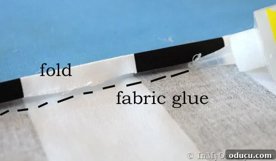 How-to-make-a-no-sew-chair-back-cover Detailed guide on how to create a no-sew hem on fabric