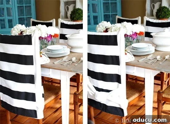 How-to-Style-No-Sew-Chair-Back-Covers Creative ways to style no-sew chair back covers