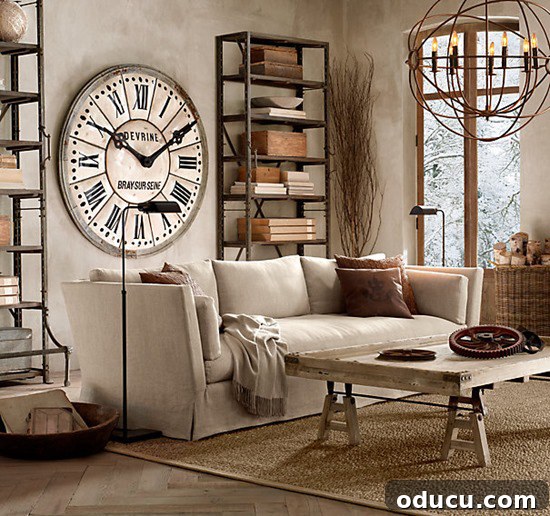 Effortless Elegance: 5 Smart Decorating Shortcuts 2 Restoration Hardware Clock
