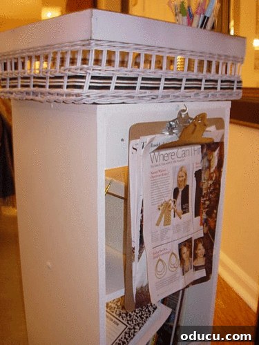 The Rolling Craft Studio 2 Craft Room Storage Ideas - Craft Cart with Utility Hook