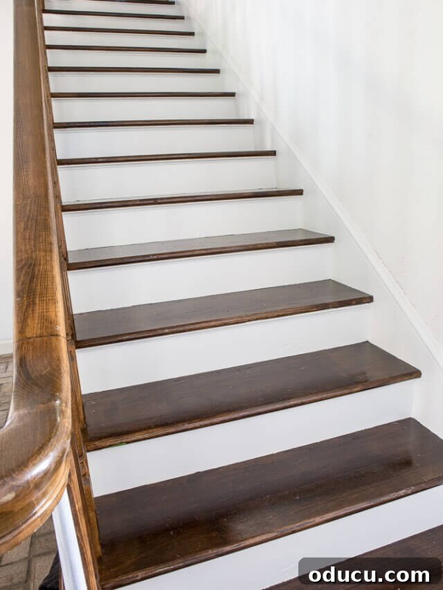 Valspar Bistro White Paint: Real Room Inspiration Gallery 13 cropped-Staircase-Makeover-Update-2.jpg