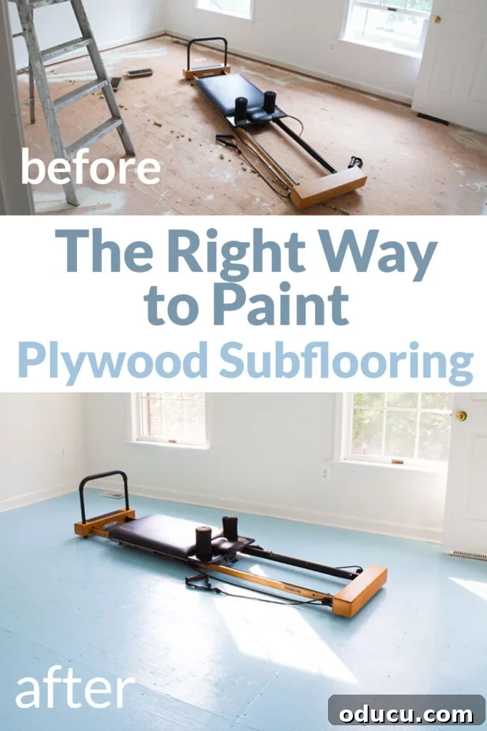 Decorate From The Ground Up Painting Plywood Subfloors 5 How to Paint Plywood Subflooring