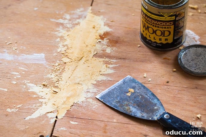 Decorate From The Ground Up Painting Plywood Subfloors 2 How to prepare subflooring for painting - Close up of plywood seams
