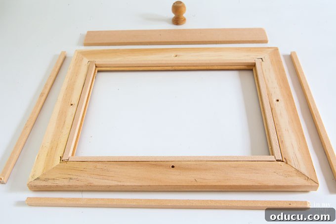 Framed Kitchen Recipes 7 Layout of how to make a glass on both sides photo frame