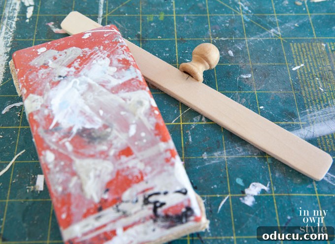 Framed Kitchen Recipes 11 Sanding wood technique for DIY photo frame