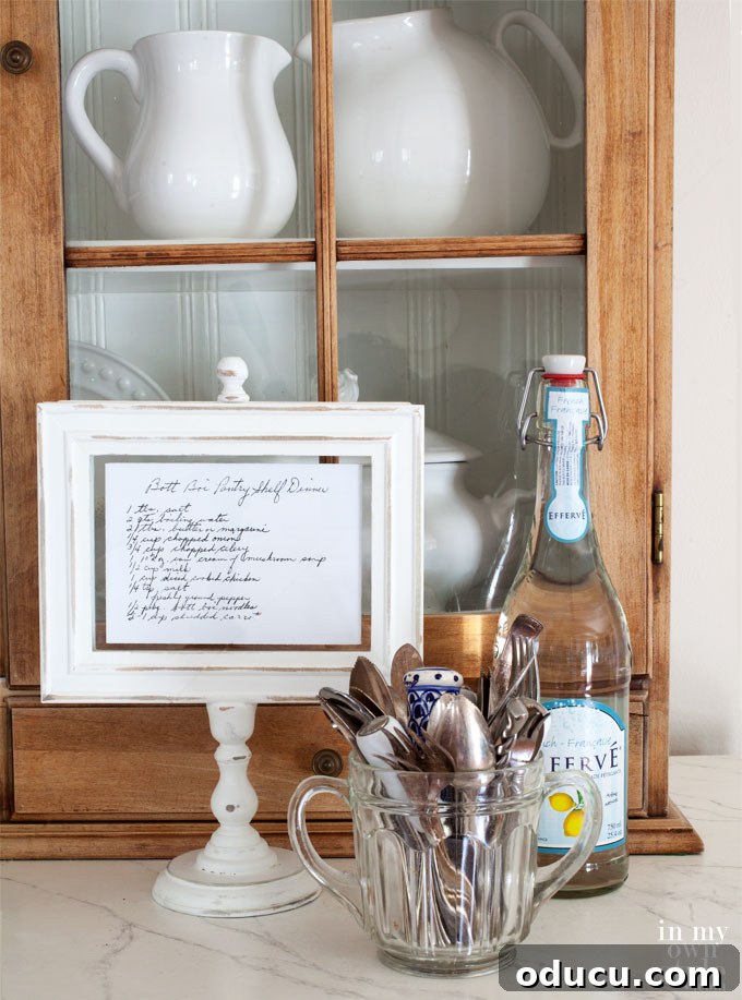 Framed Kitchen Recipes 3 DIY Kitchen Recipe Holder - My Handmade Version