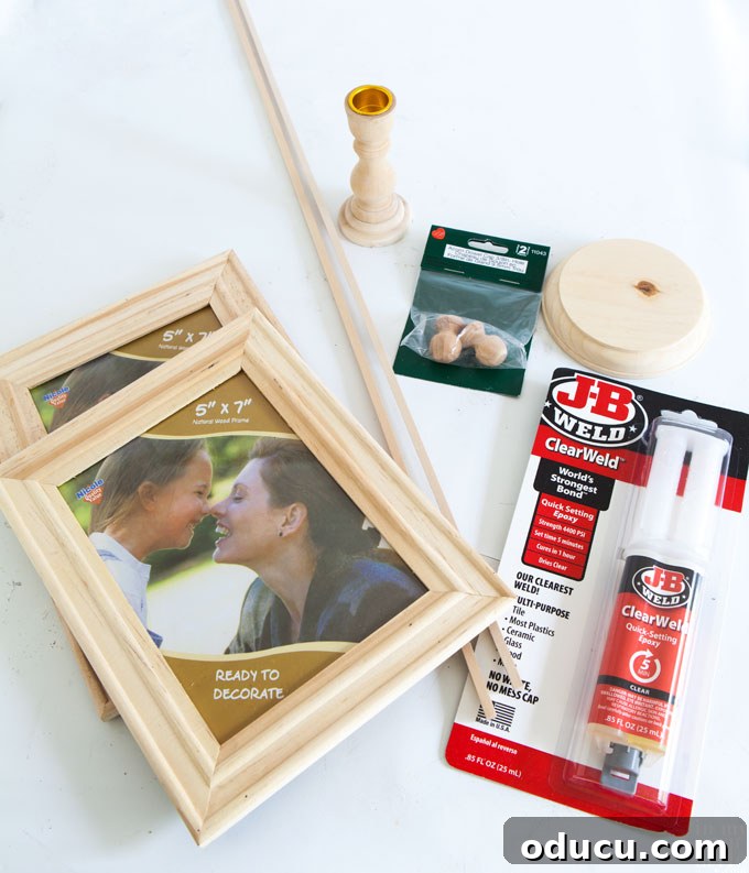 Framed Kitchen Recipes 4 Supplies Needed to Make a Recipe Photo Frame
