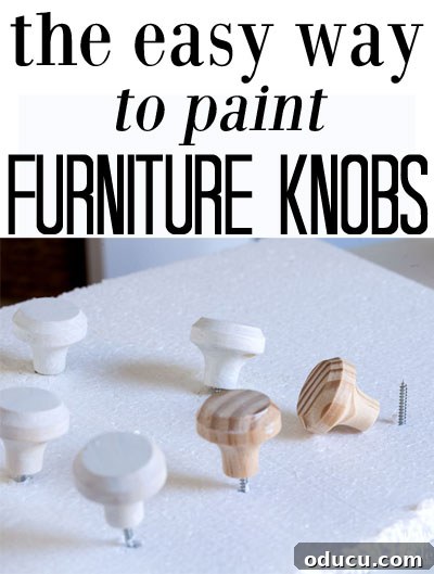 The easy method to paint furniture knobs The easy method to paint furniture knobs