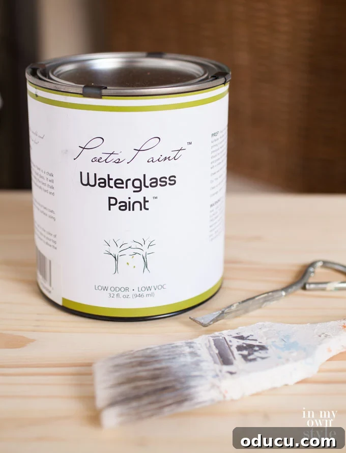 Dresser Refresh: Button Details and Poet's Paint 2 Poets-Paint-Waterglass-paint