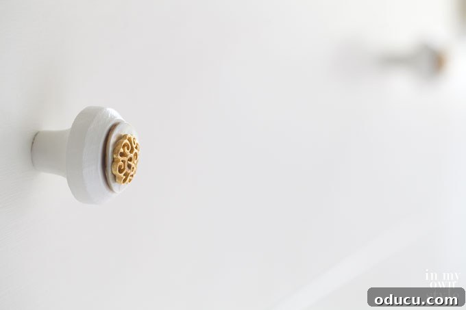 Dresser Refresh: Button Details and Poet's Paint 6 Anthropologie-knock-off-drawer-knobs