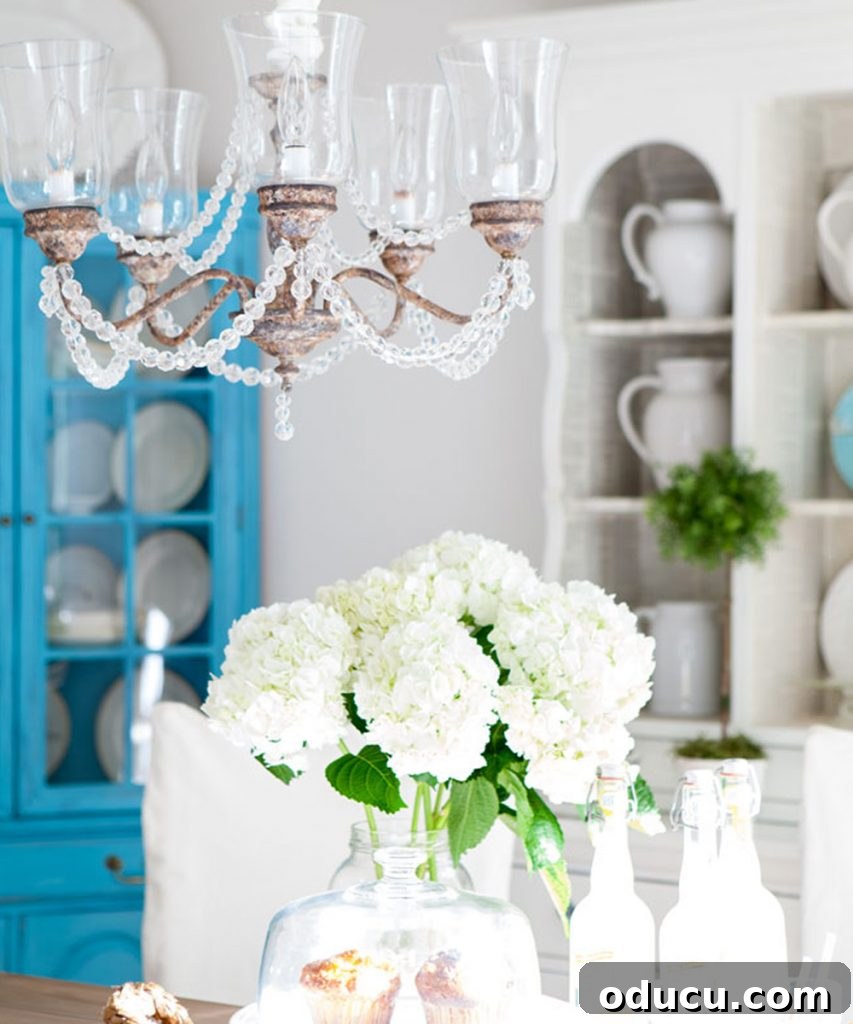 Achieve a Stunning Rusted Patina on Your Brass Chandelier 4 Elegant dining room with updated chandelier