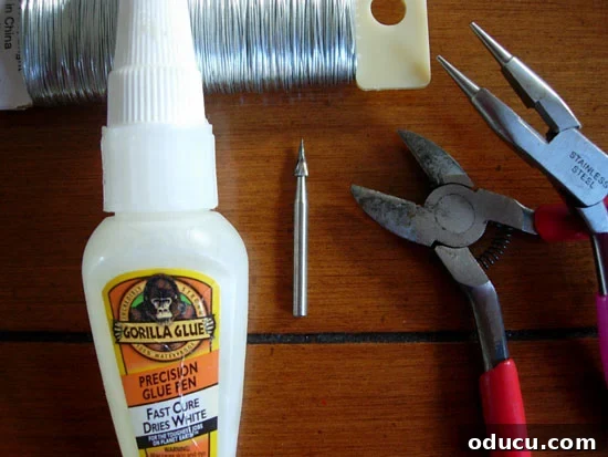 dining-room-chandy-material Tools and materials for chandelier embellishment
