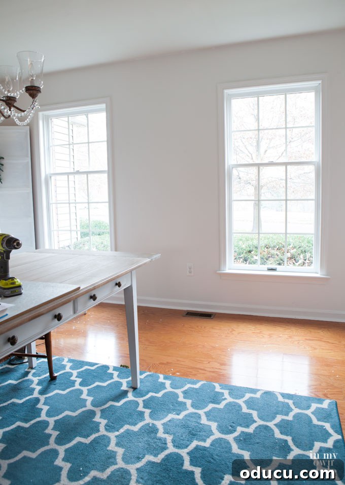Barn & Willow Dining Room Drapes 3 Before and After: A Dining Room Window Transformation with Custom Drapes