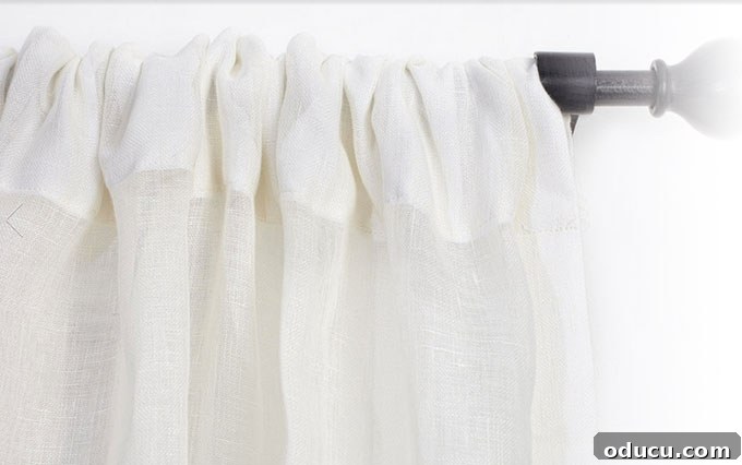 Barn & Willow Dining Room Drapes 5 Barn & Willow Sheer Linen Off-White Drapery Panels: A Closer Look