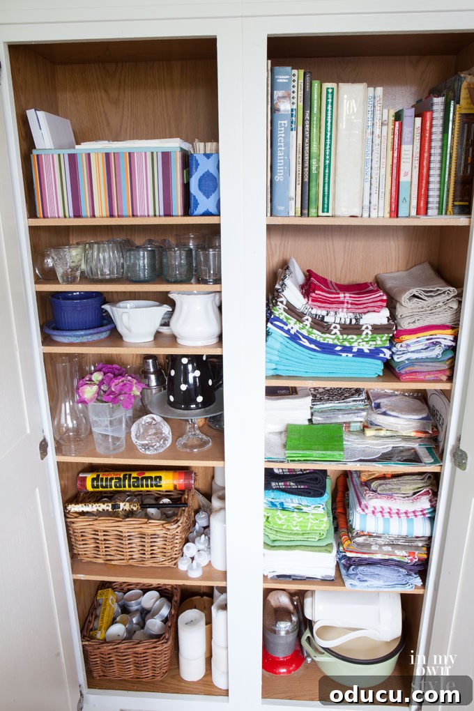 Seamless Storage for Your Holiday Treasures 6 Organized kitchen cabinet for Christmas candles