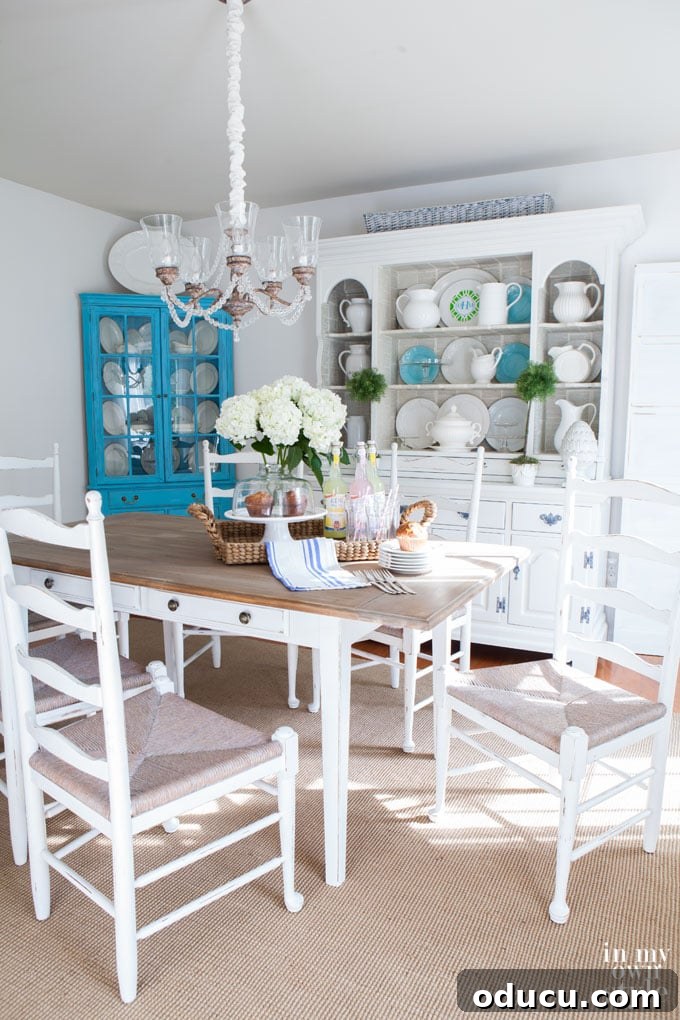 Transform Your Dining Chairs with Easy DIY Slipcovers 4 Painted furniture in dining rooms. A set of dining chairs before slipcovers, highlighting potential for a decor refresh.
