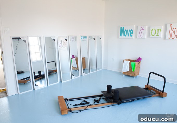 Workout Reflections 2 Home gym on a small budget with mirrors