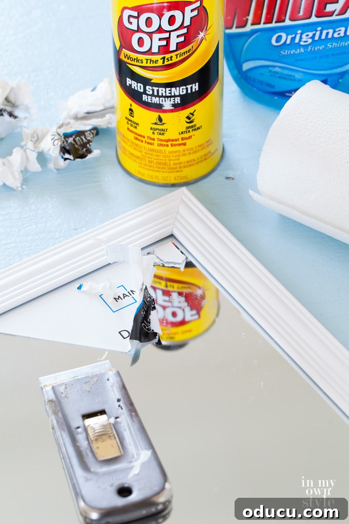 Workout Reflections 4 The easiest way to remove price stickers from mirrors