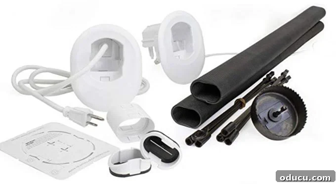What comes in a Wall Mounted TV Cord Hiding Kit What comes in a Wall Mounted TV Cord Hiding Kit