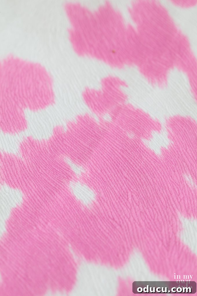 Create Your Own Round Tablecloth 3 pink spotted cowhide upholstery fabric