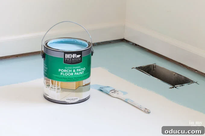 Fitness Room Transformation 10 The-best-paint-to-use-to-paint-subfloors