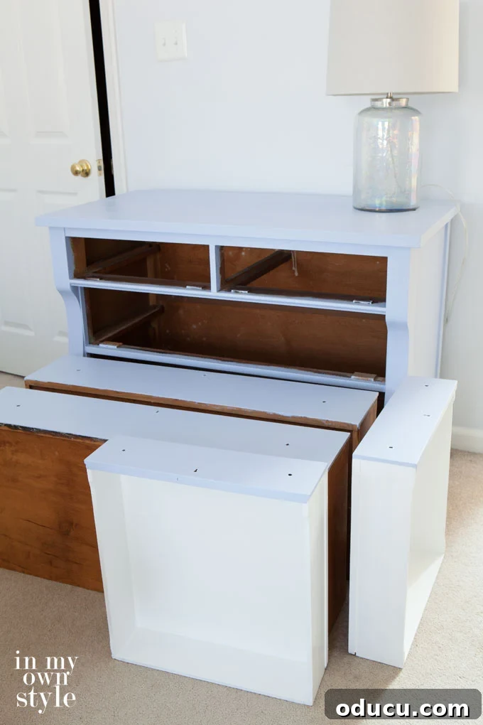 How to wax the inside of drawers after chalk painting for a smooth, protected finish