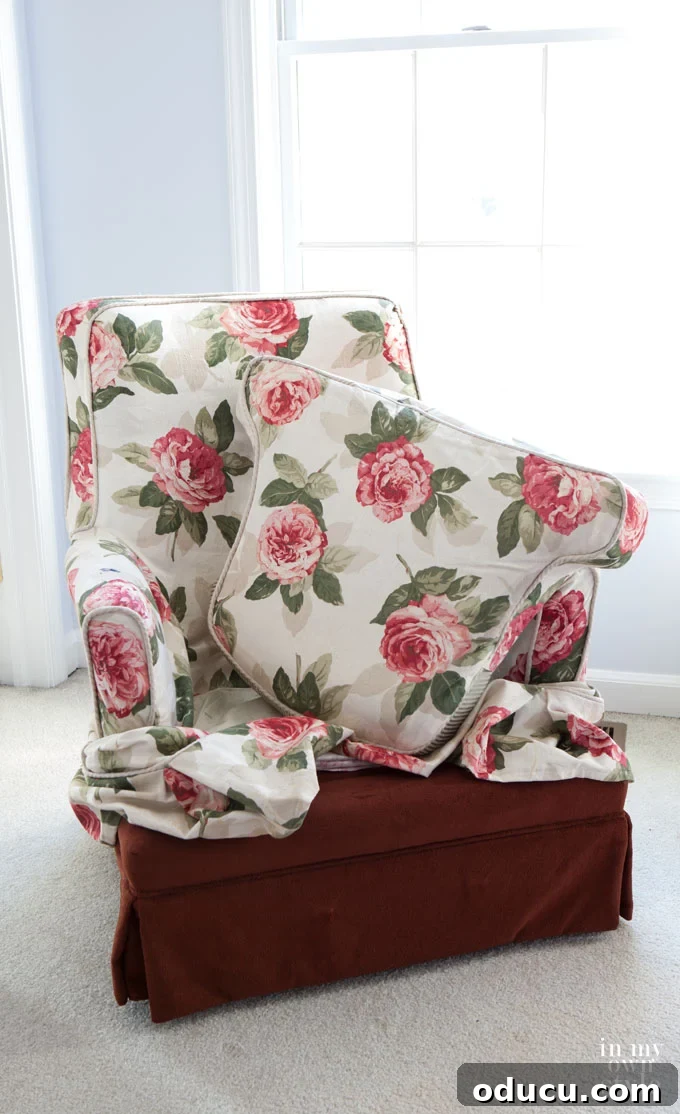 Painting furniture fabric