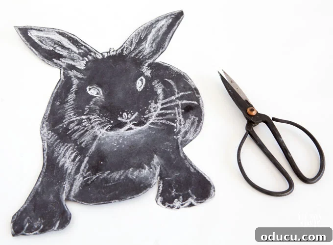 Elevate Your Easter Decor with 3D Chalk Art 11 Chalkboard rabbit