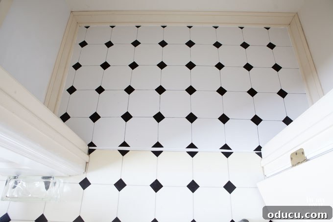 Transforming Your Vinyl Floor and Linen Closet with Paint 5 how to paint a vinyl floor