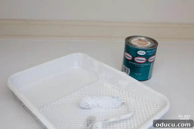 Transforming Your Vinyl Floor and Linen Closet with Paint 4 Painting a vinyl floor tips