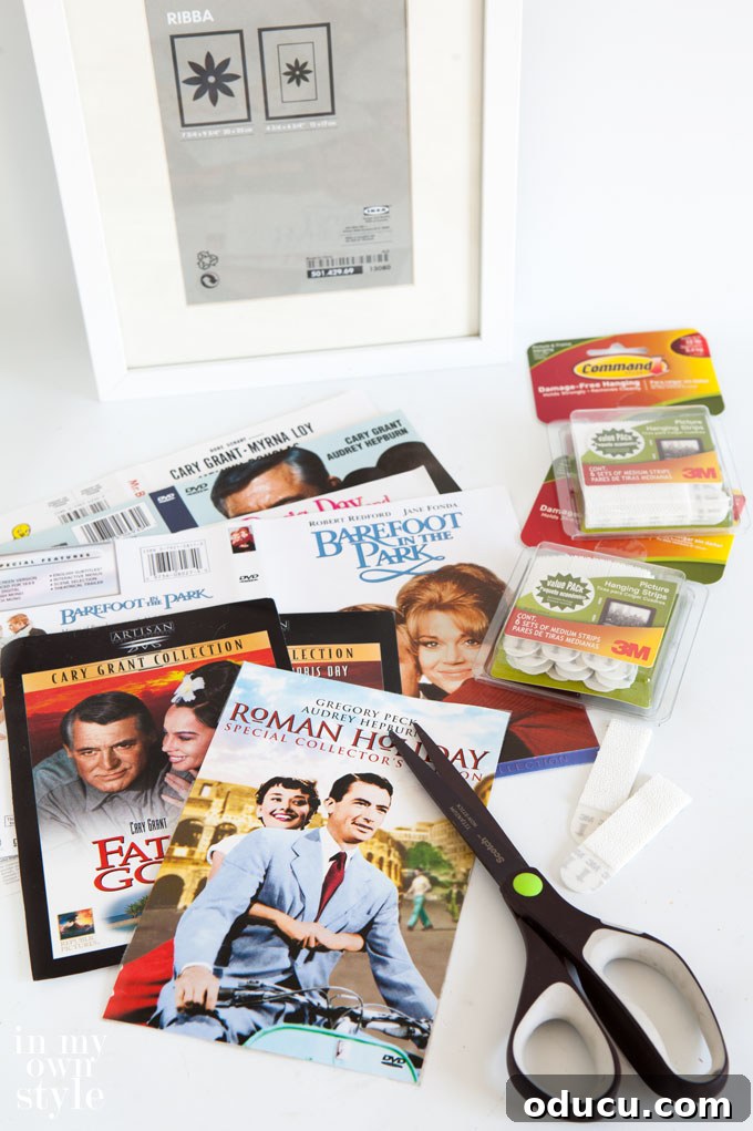 Free Art Ideas for Your Bedroom 5 Free artwork using movie DVD case art