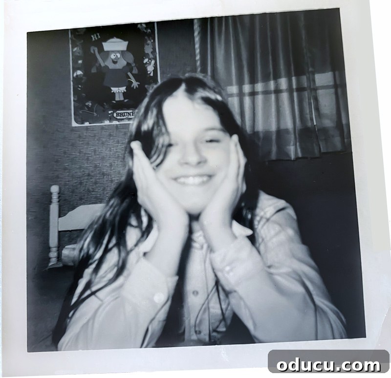 How Specific Homes Changed My Decorating Perspective 4 Diane, around 12 years old, laying on a bed with hands under my chin in a black and white photo.